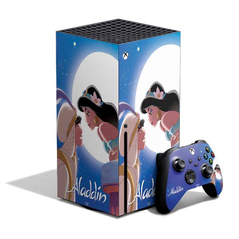 Disney Aladdin and Princess Jasmine Kiss Xbox Series X Skins