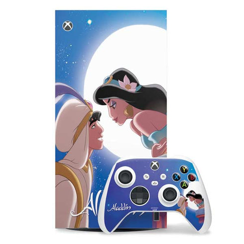 Disney Aladdin and Princess Jasmine Kiss Xbox Series X Skins