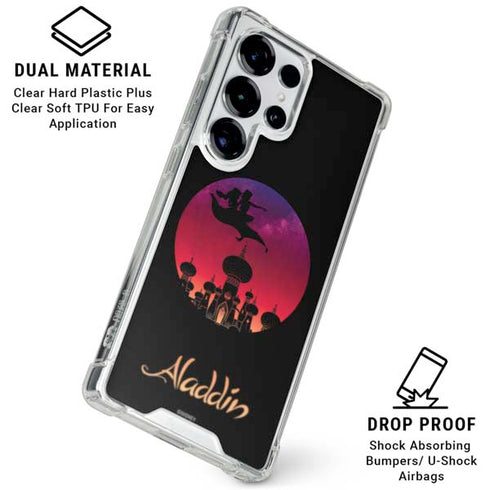 Disney Aladdin A Whole New World Art Galaxy S25 Ultra Clear Case