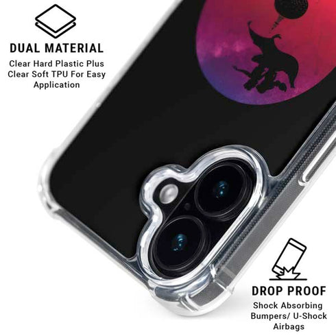 Disney Aladdin A Whole New World Art iPhone 16 Plus Clear Case