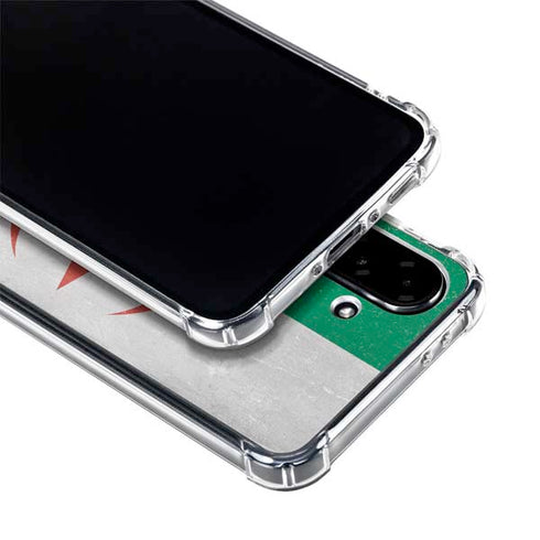 Algeria Flag Distressed Galaxy A36 5G Clear Case