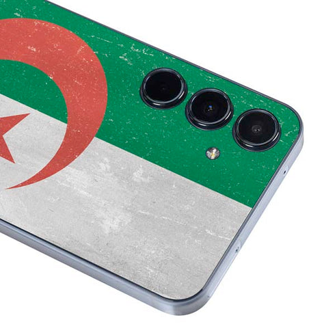 Algeria Flag Distressed Galaxy A55 5G Skin