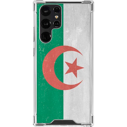 Algeria Flag Distressed Galaxy S23 Ultra Clear Case
