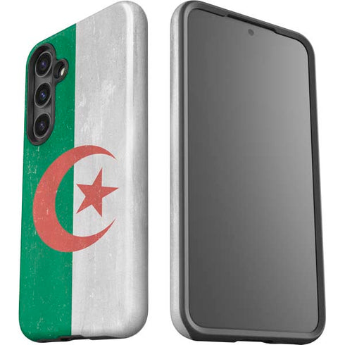 Algeria Flag Distressed Galaxy S25 Plus Impact Case