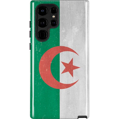Algeria Flag Distressed Galaxy S25 Ultra Impact Case