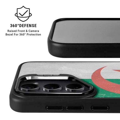 Algeria Flag Distressed Galaxy S25 FE Kickstand Case