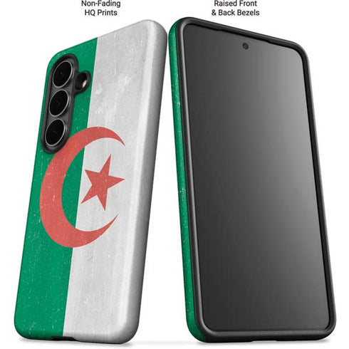 Algeria Flag Distressed Galaxy S26 Plus Impact Case