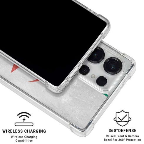 Algeria Flag Distressed Galaxy S26 Ultra Clear Case