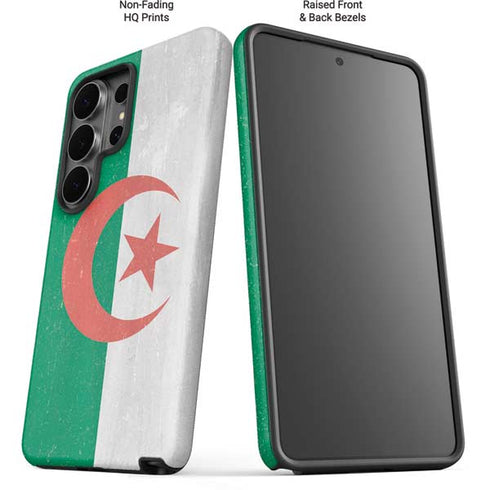 Algeria Flag Distressed Galaxy S26 Ultra Impact Case