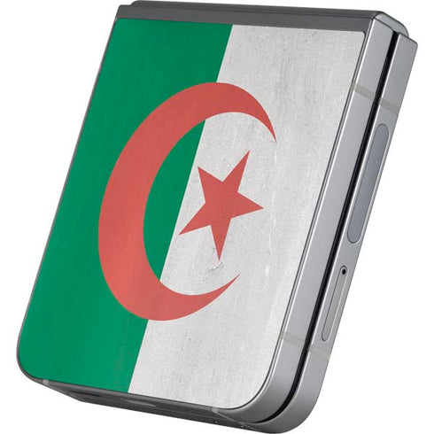 Algeria Flag Distressed Galaxy Z Flip6 Skin