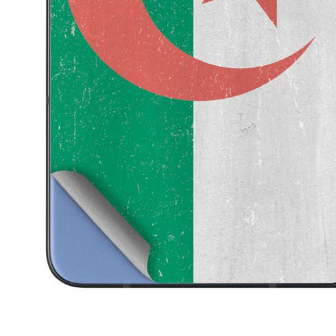Algeria Flag Distressed Galaxy Z Fold5 5G Skin