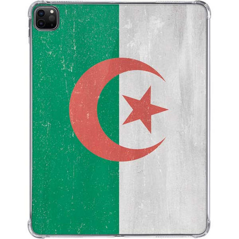 Algeria Flag Distressed iPad Pro 11in (2024) Clear Case