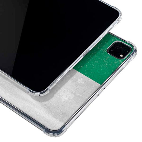 Algeria Flag Distressed iPad Pro 11in (2024) Clear Case
