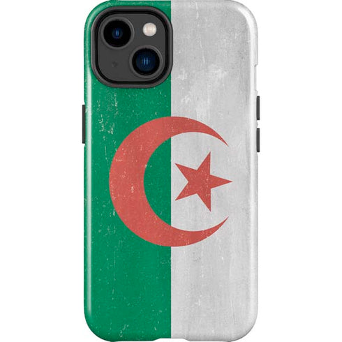Algeria Flag Distressed iPhone 15 Impact Case