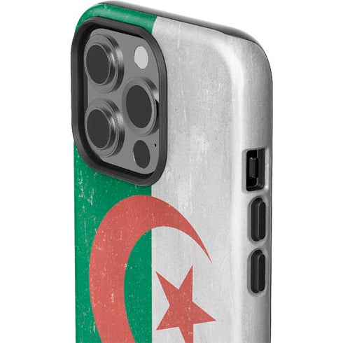 Algeria Flag Distressed iPhone 15 Pro Impact Case