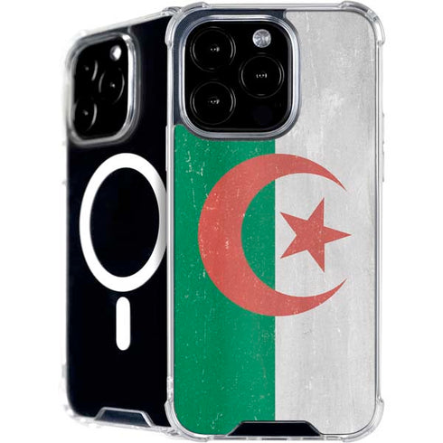 Algeria Flag Distressed iPhone 16 Pro MagSafe Case