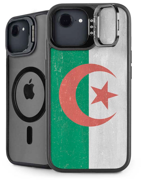 Algeria Flag Distressed iPhone 16e Kickstand Case