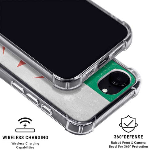 Algeria Flag Distressed iPhone 16e Clear Case