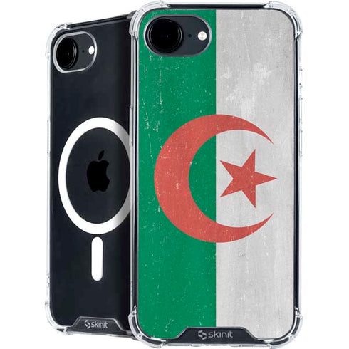 Algeria Flag Distressed iPhone 16e MagSafe Case