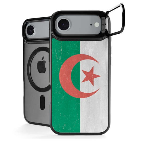 Algeria Flag Distressed iPhone 17 Air Kickstand Case