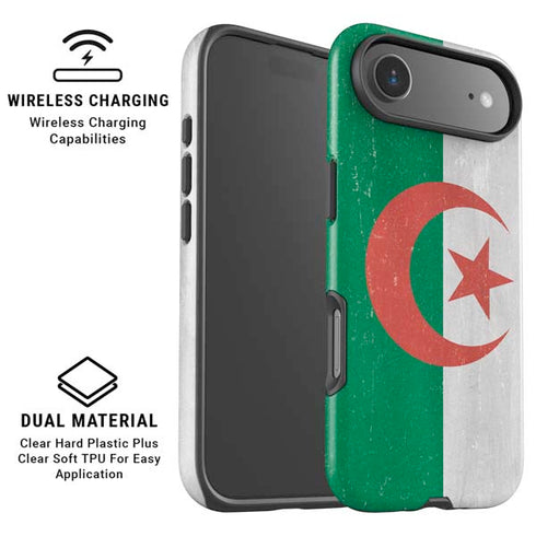 Algeria Flag Distressed iPhone 17 Air Magsafe Impact Case