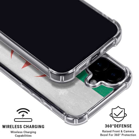 Algeria Flag Distressed iPhone 17 Clear Case