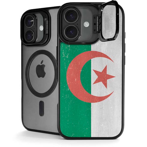Algeria Flag Distressed iPhone 17 Kickstand Case