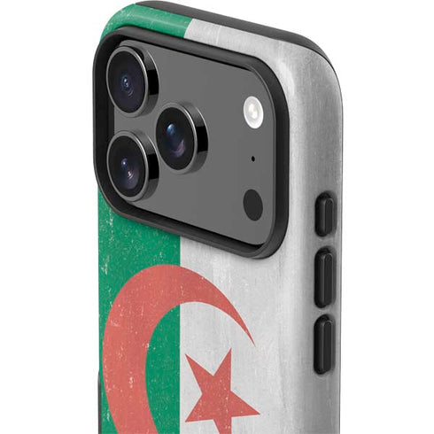 Algeria Flag Distressed iPhone 17 Pro Impact Case