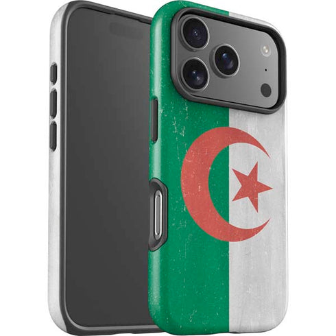 Algeria Flag Distressed iPhone 17 Pro Impact Case