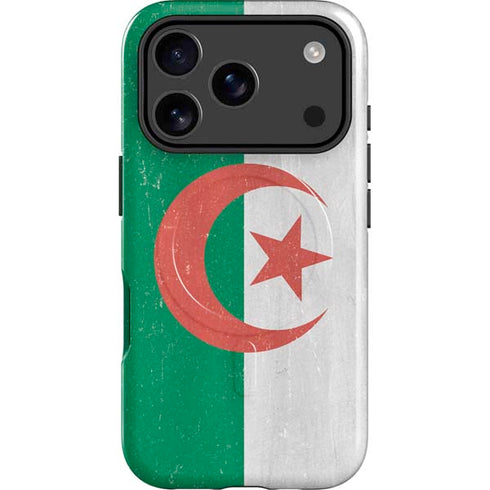 Algeria Flag Distressed iPhone 17 Pro Magsafe Impact Case