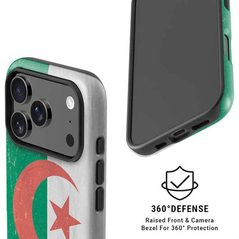 Algeria Flag Distressed iPhone 17 Pro Magsafe Impact Case