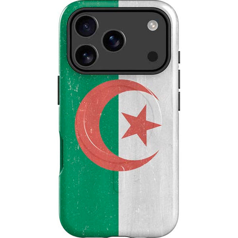 Algeria Flag Distressed iPhone 17 Pro Max Magsafe Impact Case