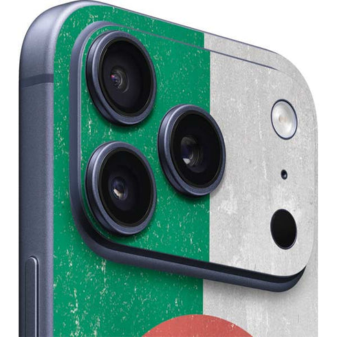 Algeria Flag Distressed iPhone 17 Pro Skin