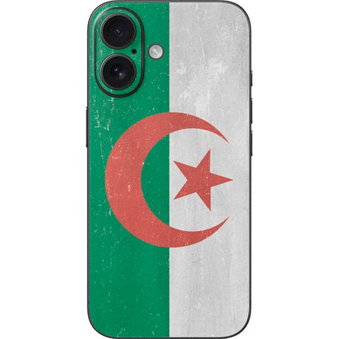 Algeria Flag Distressed iPhone 17 Skin
