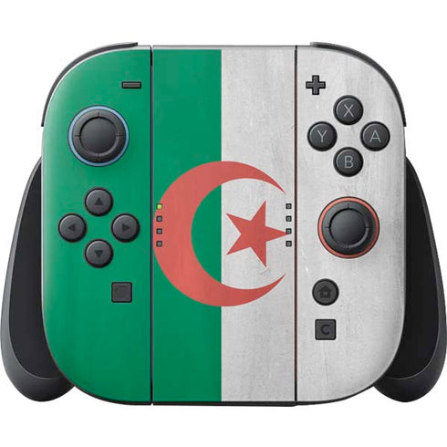 Algeria Flag Distressed Nintendo Switch 2 (2025) Joy-Con Controller Skin