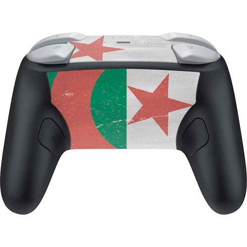 Algeria Flag Distressed Nintendo Switch 2 (2025) Pro Controller Skin