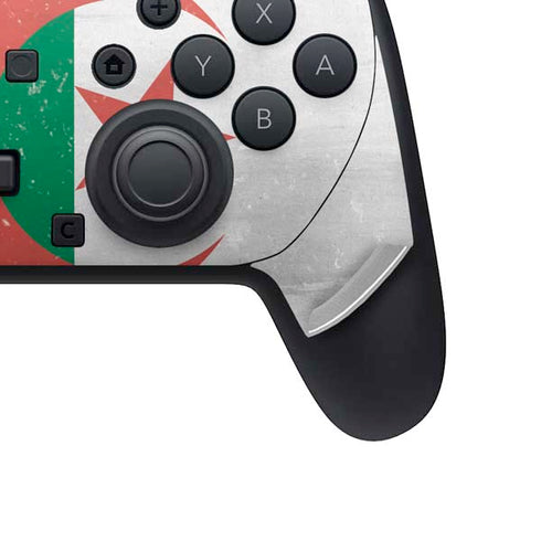 Algeria Flag Distressed Nintendo Switch 2 (2025) Pro Controller Skin