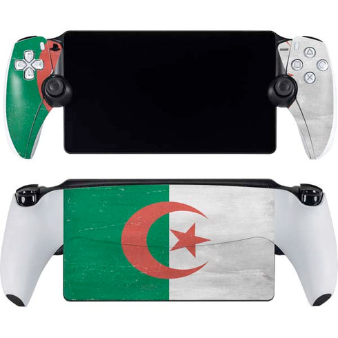 Algeria Flag Distressed PlayStation Portal Remote Player Skin