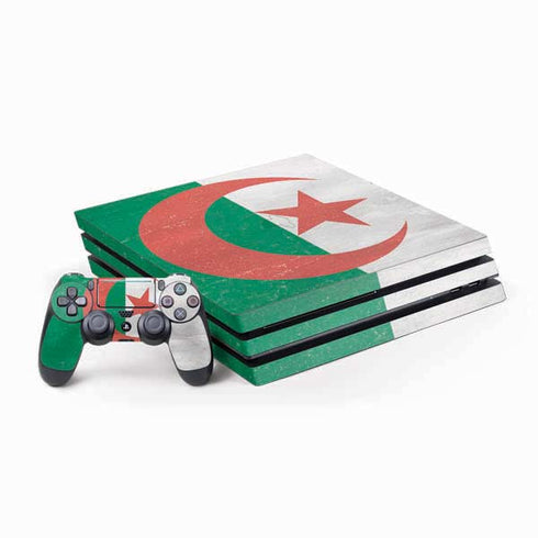 Algeria Flag Distressed PlayStation PS4 Skins