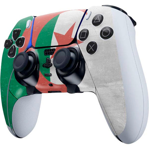 Algeria Flag Distressed PS5 DualSense Edge Pro Controller Skin