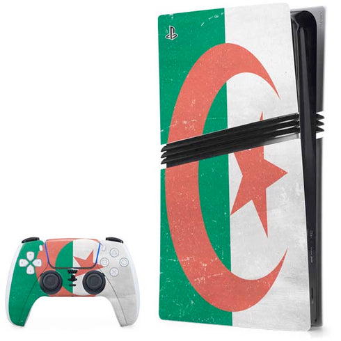 Algeria Flag Distressed PlayStation PS5 Skins