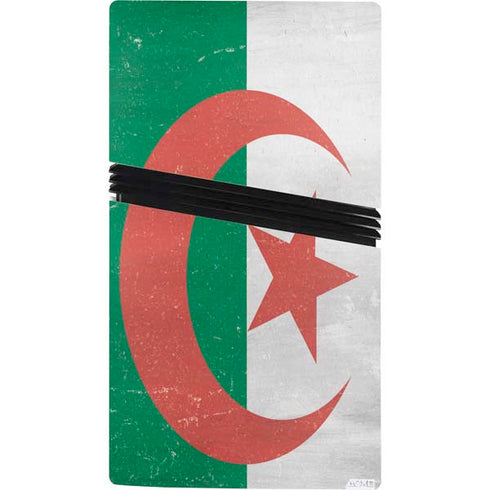 Algeria Flag Distressed PS5 Pro Console Skin
