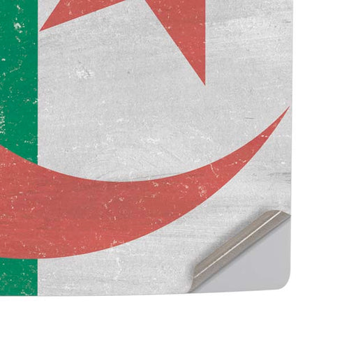 Algeria Flag Distressed PS5 Pro Disk Console Skin