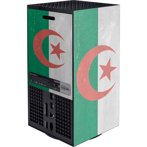 Algeria Flag Distressed XBox Series X Digital Edition Console Skin