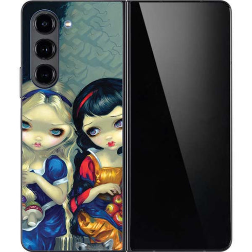 Alice & Snow Fairy Tail with Cat and Raccoon by Jasmine Becket-Griffith Galaxy Z Fold5 5G Skin