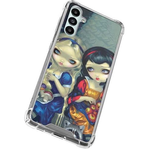 Alice & Snow Fairy Tail with Cat and Raccoon by Jasmine Becket-Griffith Gabb Phone 4 Clear Case