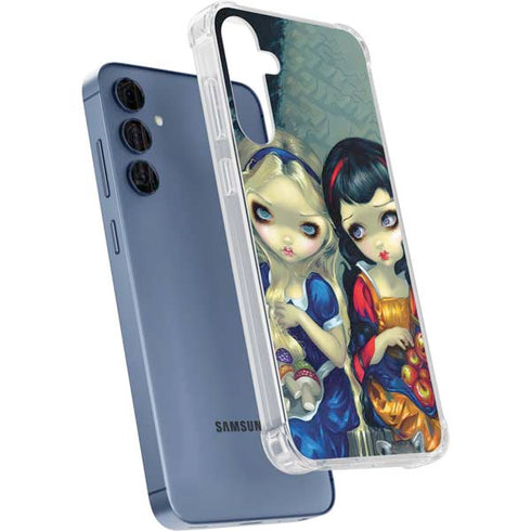 Alice & Snow Fairy Tail with Cat and Raccoon by Jasmine Becket-Griffith Galaxy A35 5G Clear Case