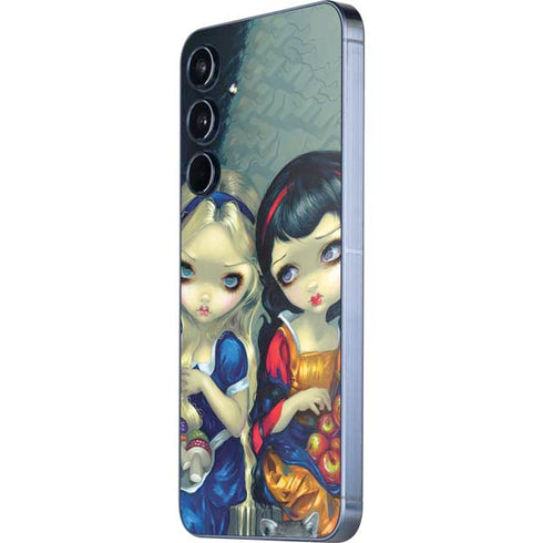 Alice & Snow Fairy Tail with Cat and Raccoon by Jasmine Becket-Griffith Galaxy A35 5G Skin
