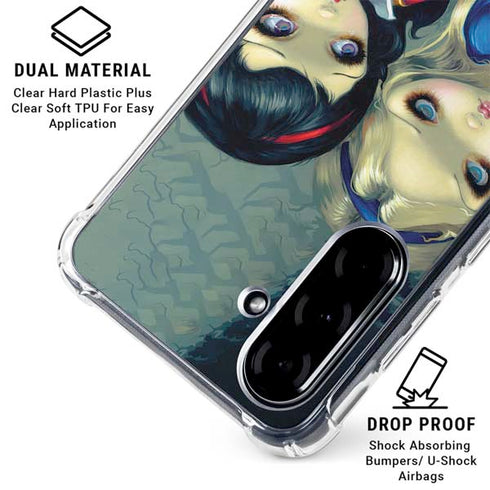 Alice & Snow Fairy Tail with Cat and Raccoon by Jasmine Becket-Griffith Galaxy A36 5G Clear Case