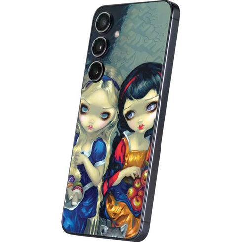 Alice & Snow Fairy Tail with Cat and Raccoon by Jasmine Becket-Griffith Galaxy S24 Skin
